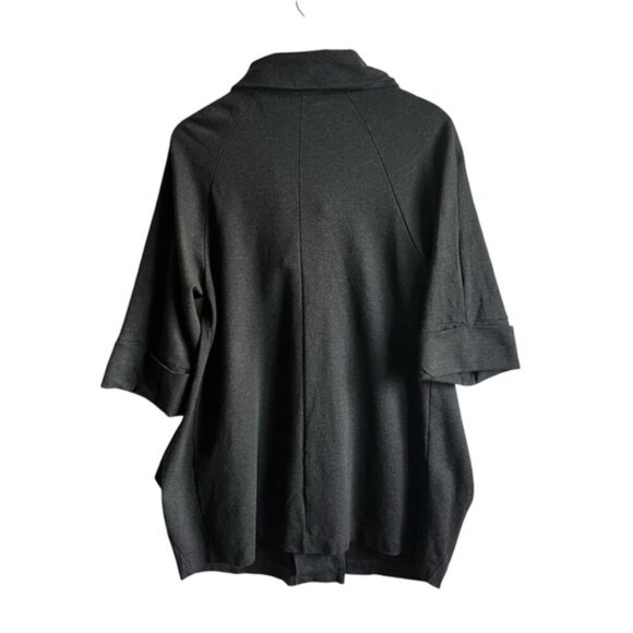 Joseph Ribkoff Cowl Neck Coat Size 6 Gray - Picture 8 of 12